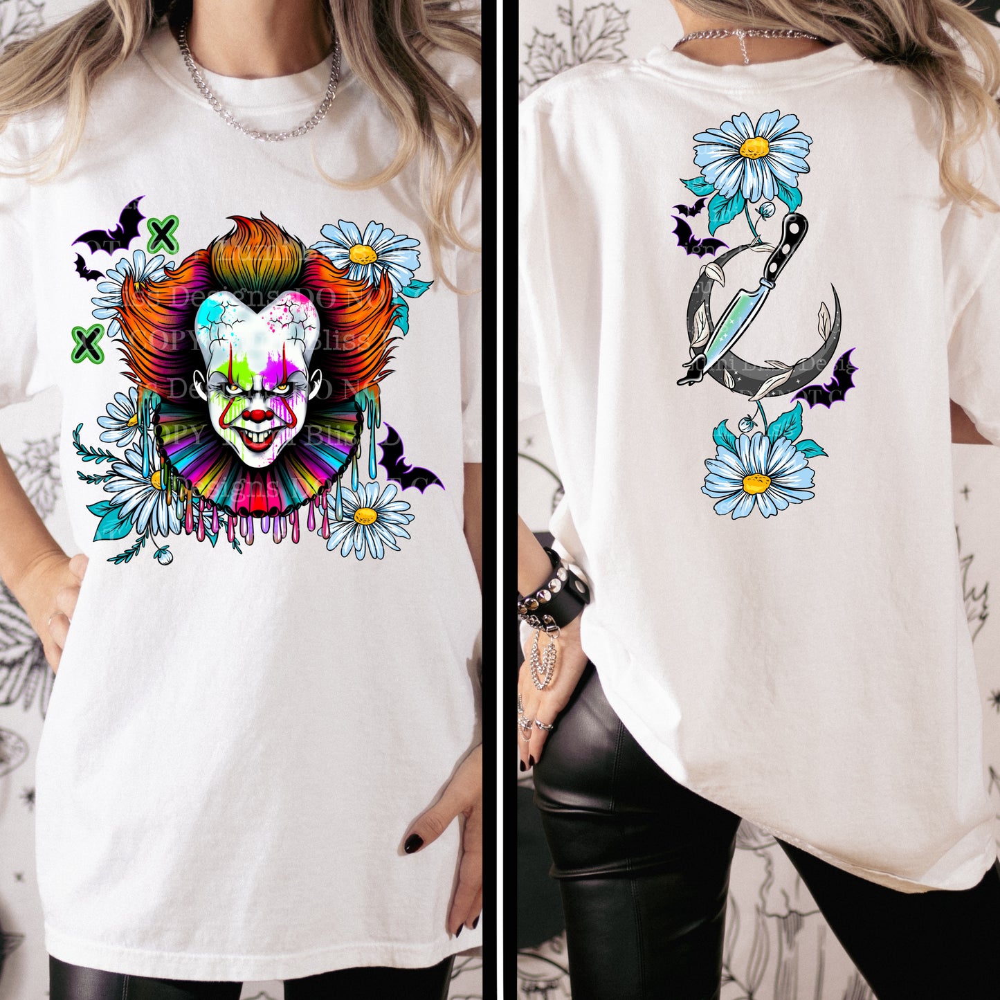 Horror Floral Pennywise w/sleeves/spine