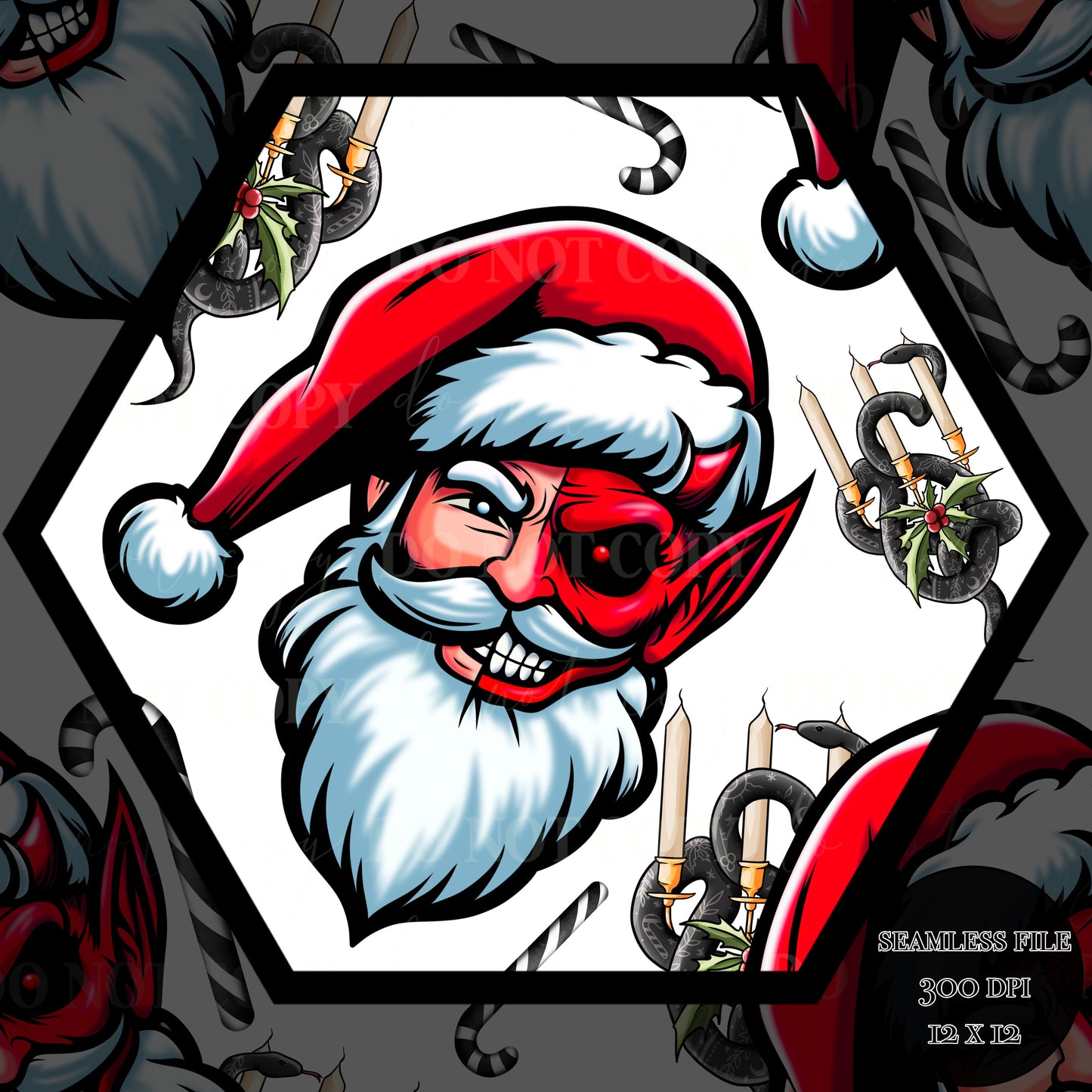 Santa-Krampus Seamless