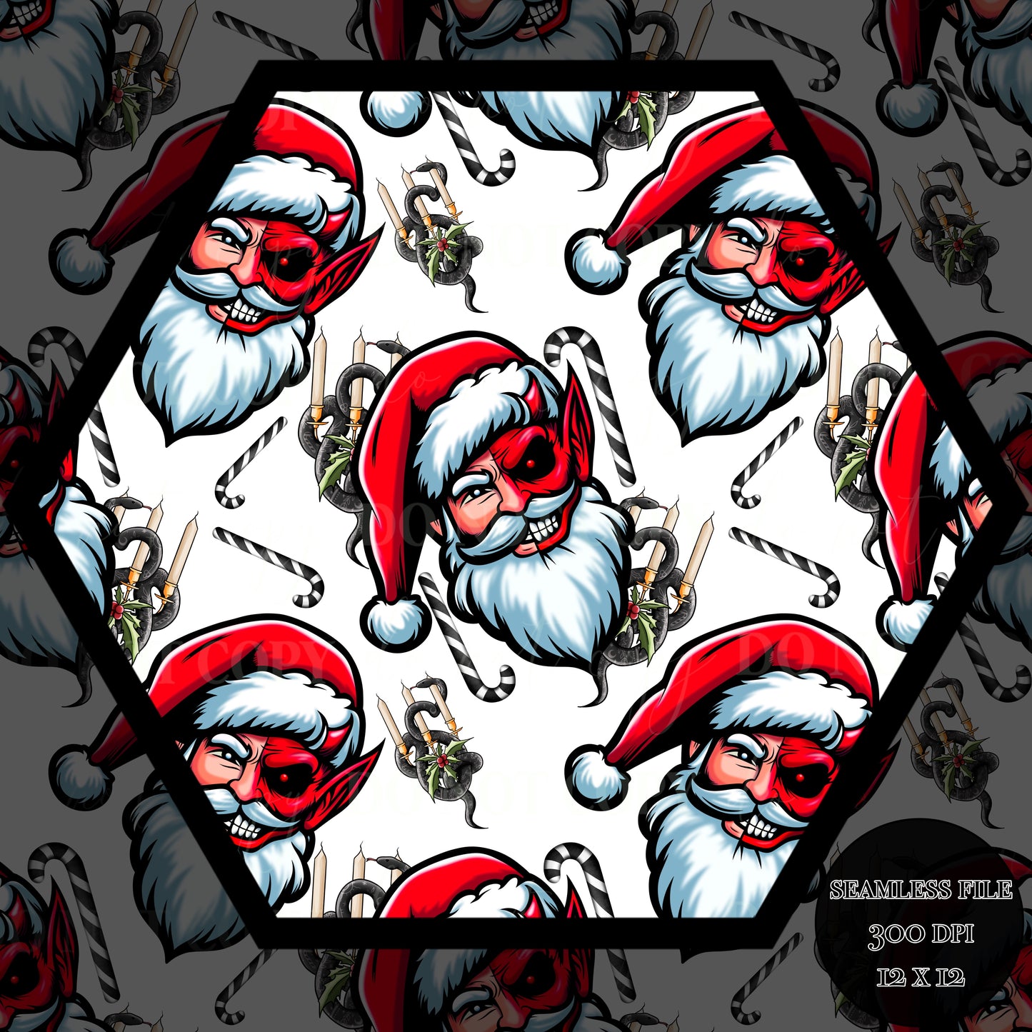 Santa-Krampus Seamless