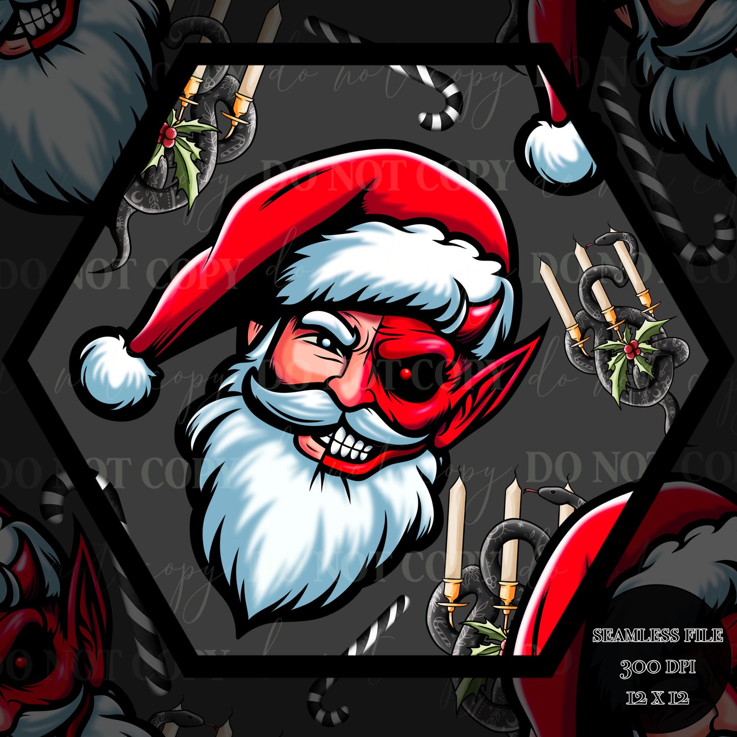 Santa-Krampus Seamless