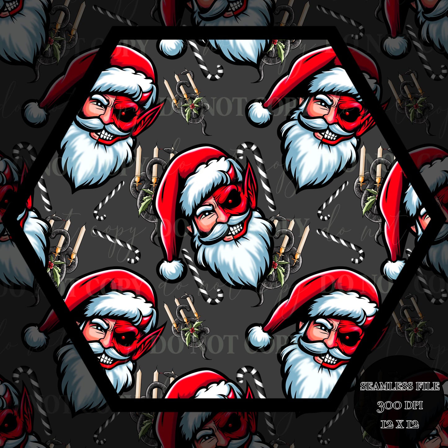 Santa-Krampus Seamless