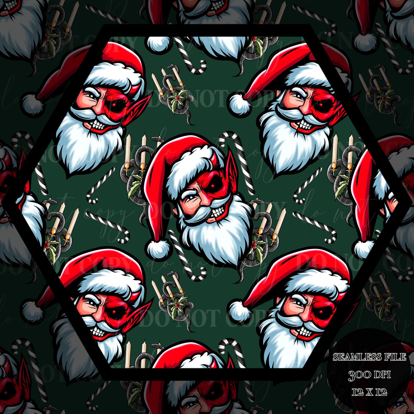 Santa-Krampus Seamless