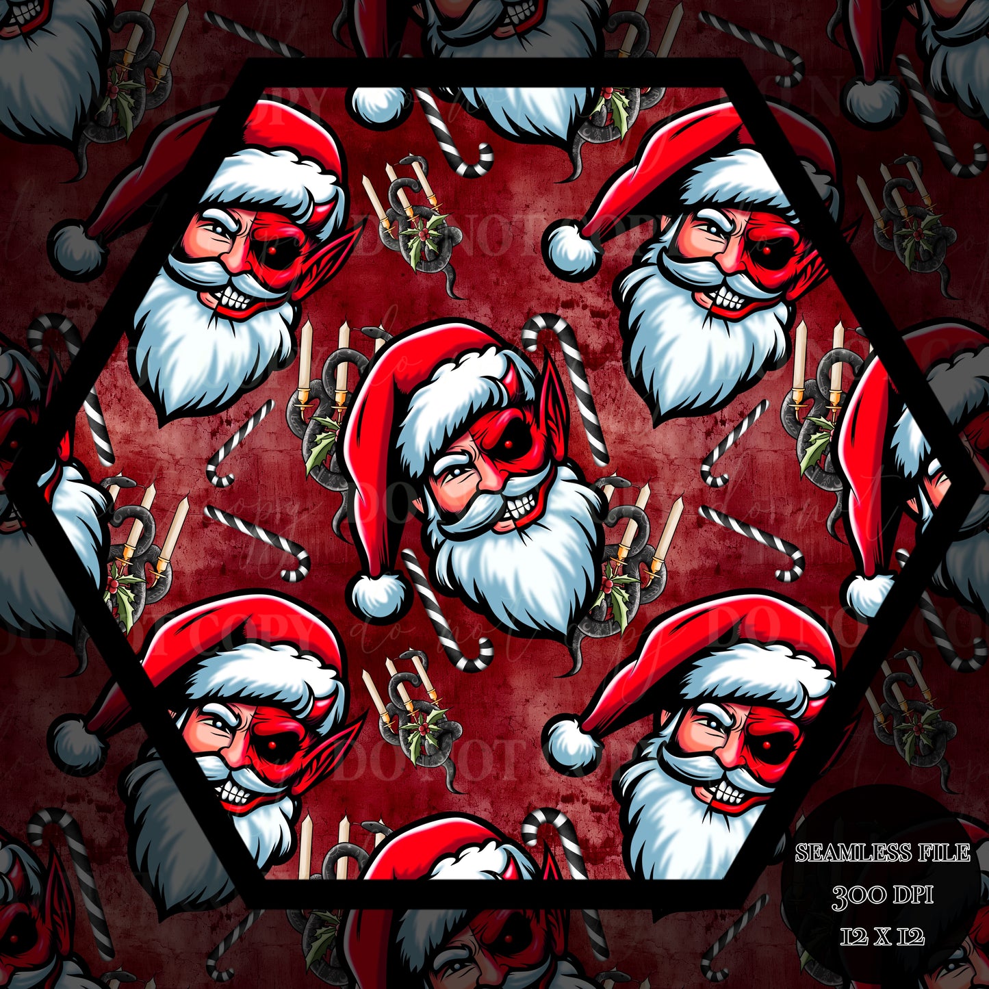 Santa-Krampus Seamless