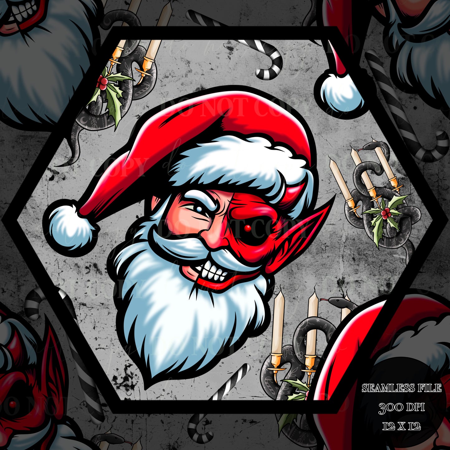 Santa-Krampus Seamless