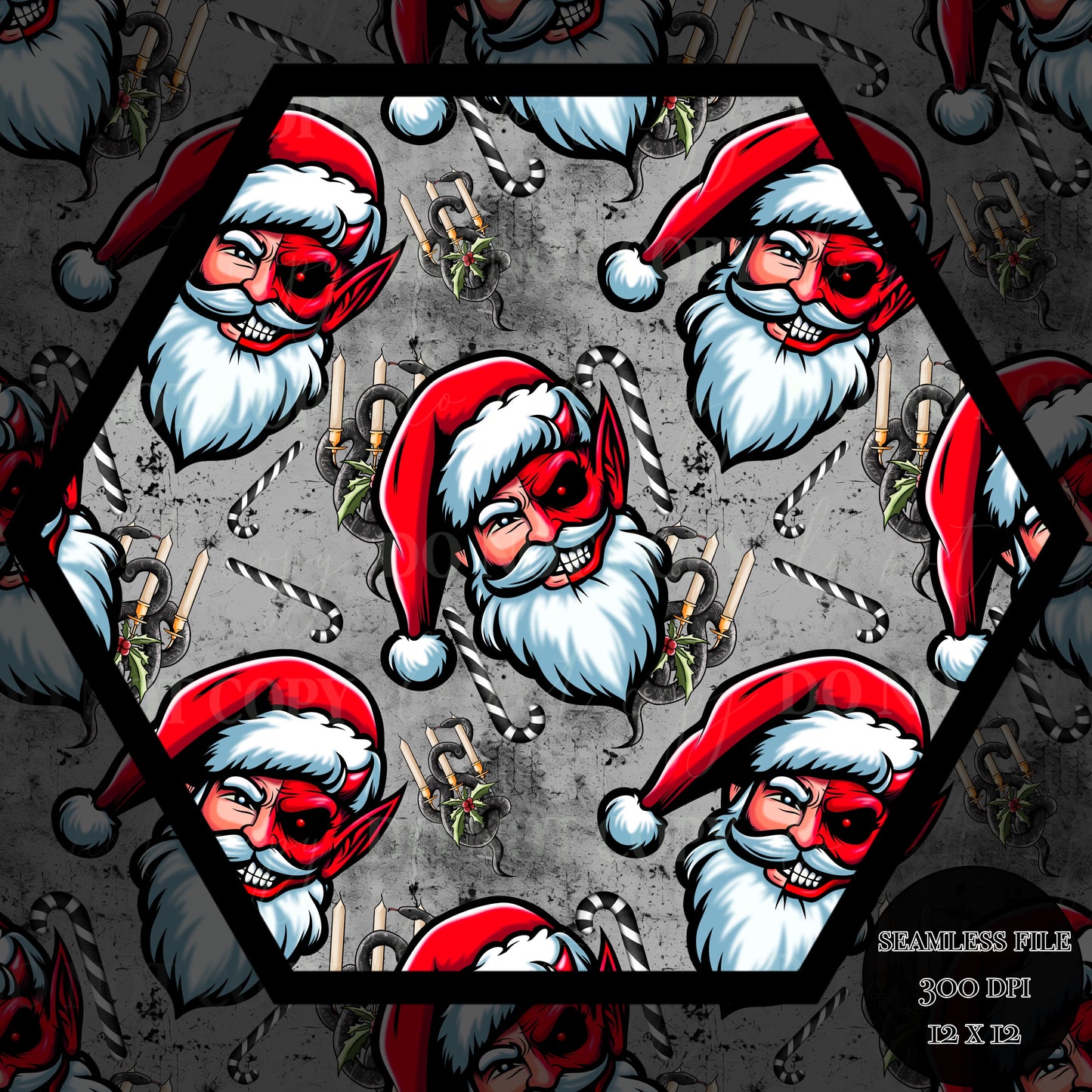 Santa-Krampus Seamless