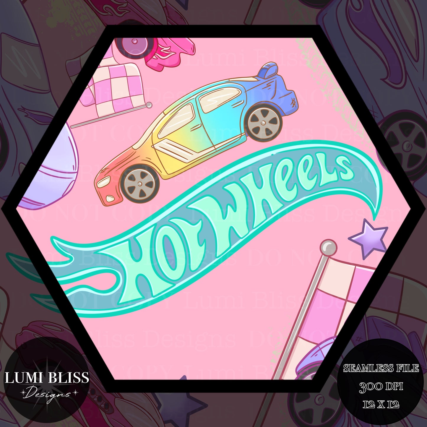 H Wheels Girls Seamless