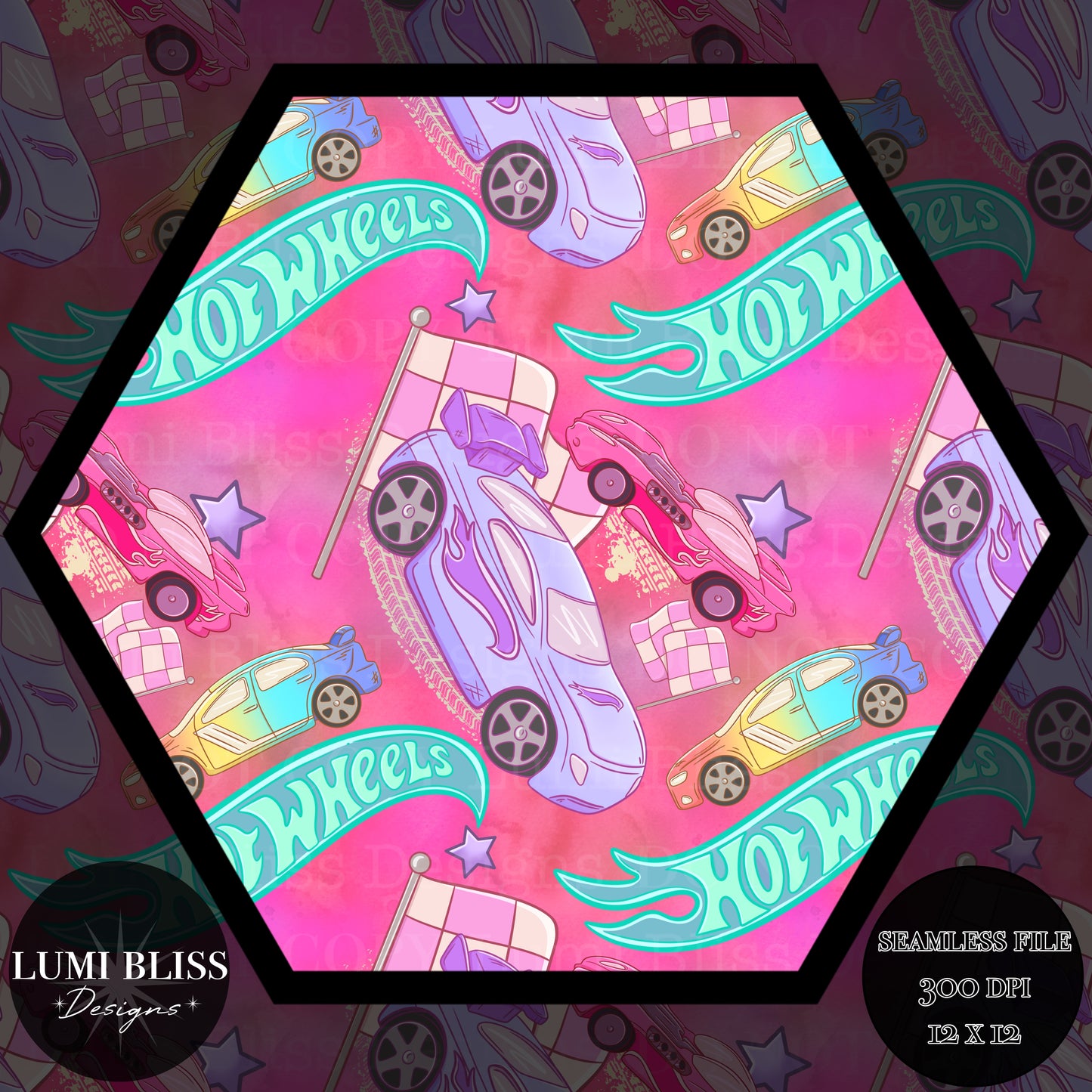 H Wheels Girls Seamless