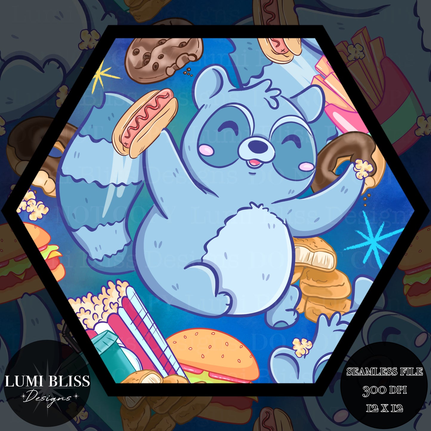 Feed Me/Trash Panda Seamless