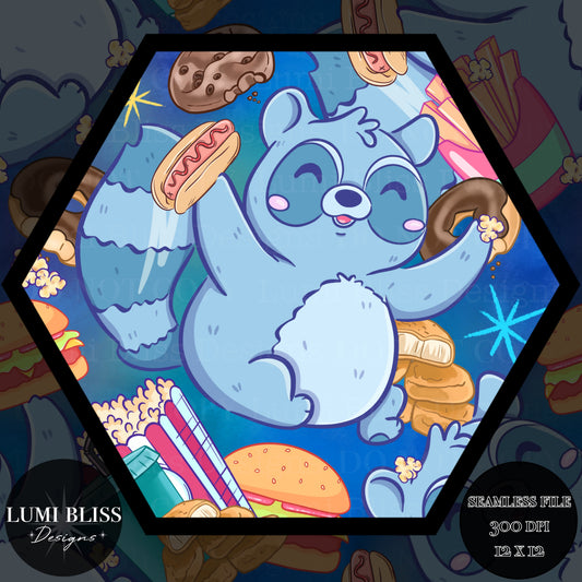 Feed Me/Trash Panda Seamless