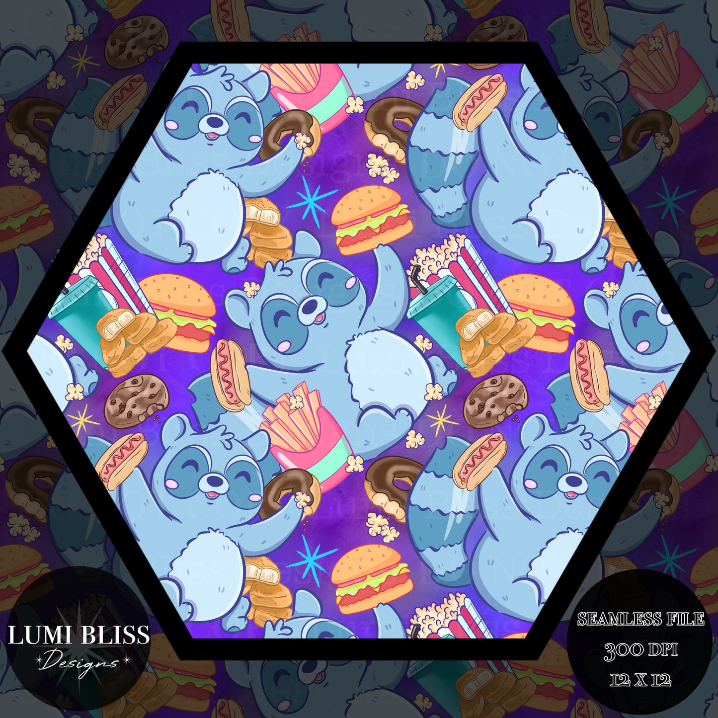 Feed Me/Trash Panda Seamless