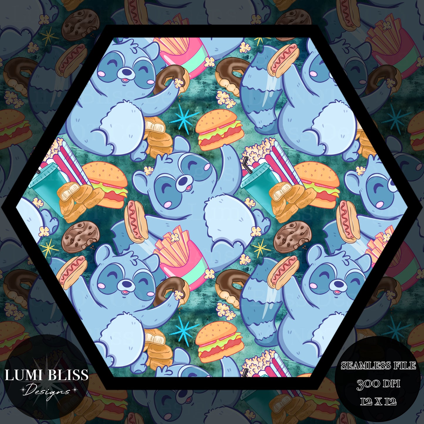 Feed Me/Trash Panda Seamless