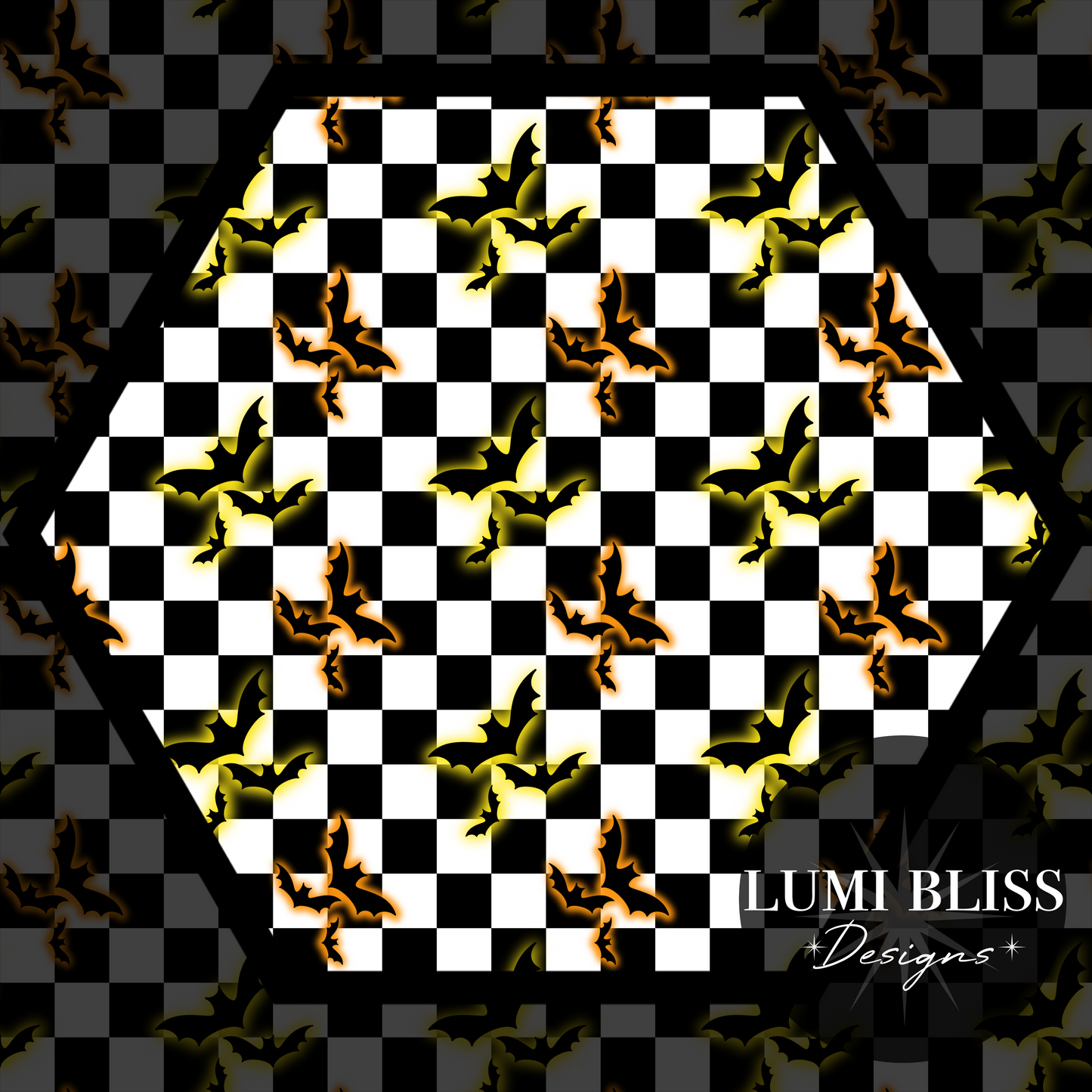 Checkered Bats Seamless