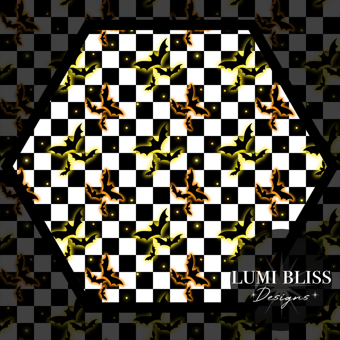 Checkered Bats Seamless