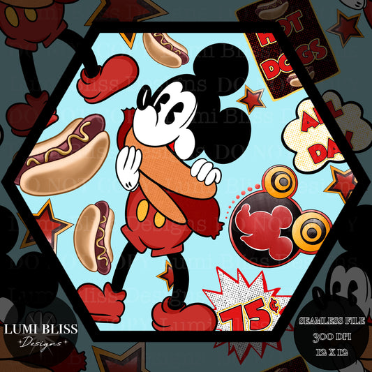 Vintage Mouse Seamless