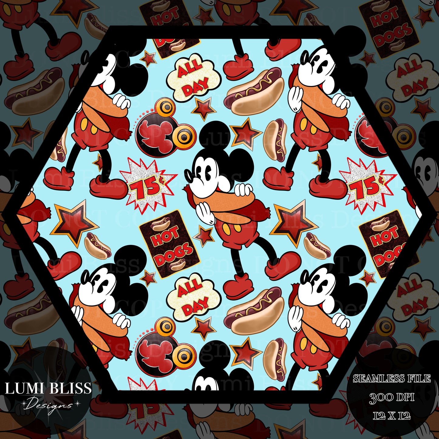 Vintage Mouse Seamless