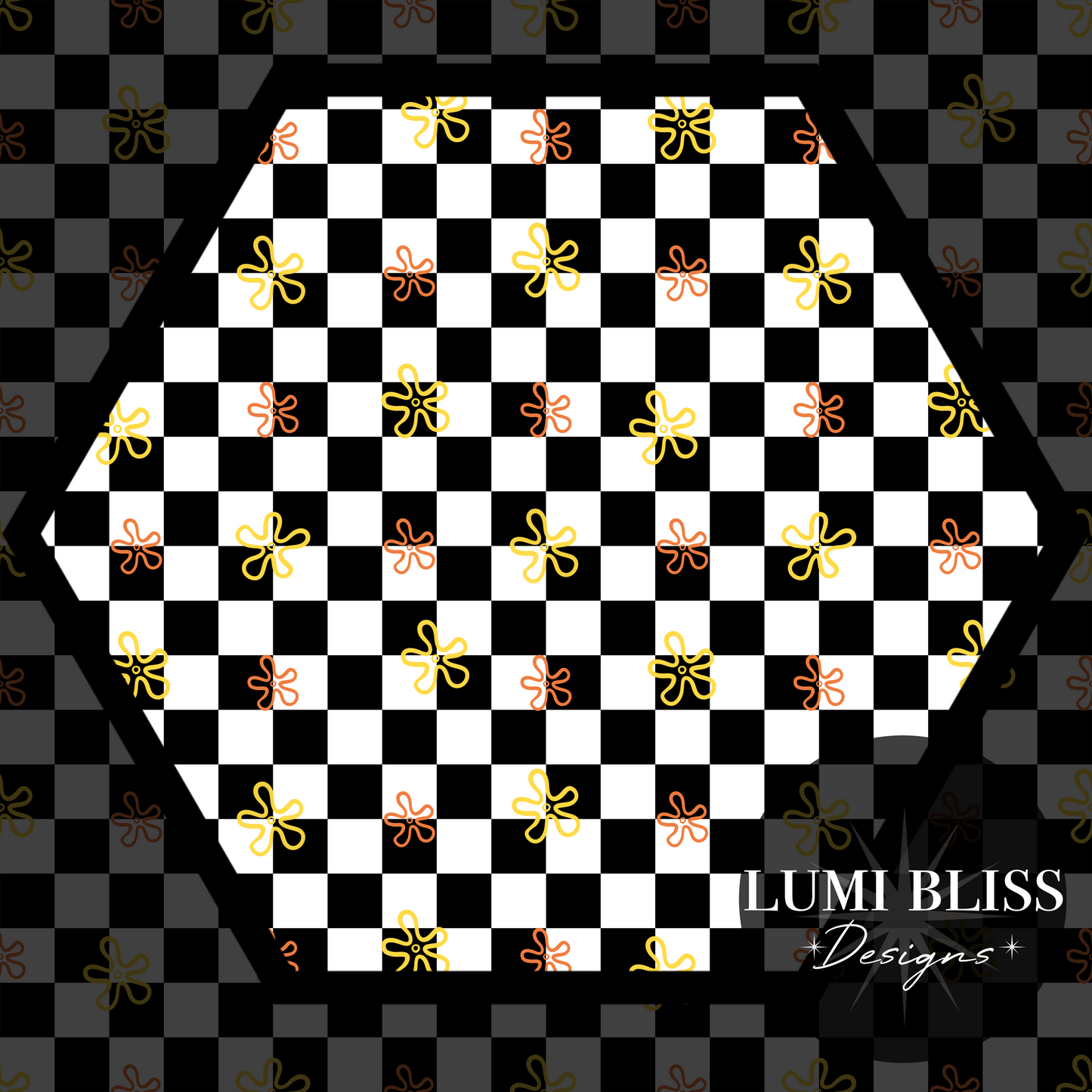 Checkered Bats Seamless