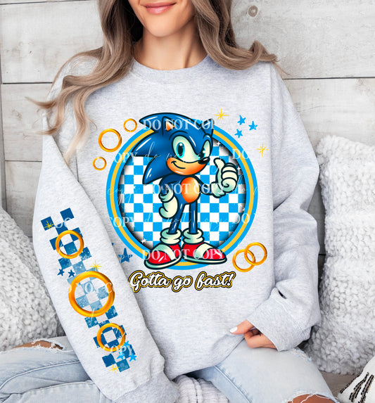 Gotta go fast! w/sleeve+pocket