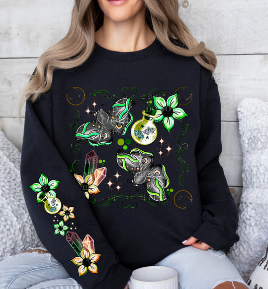 Magical Moths Green w/sleeves