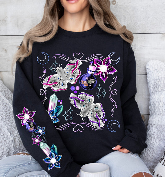 Magical Moths Purple w/sleeves