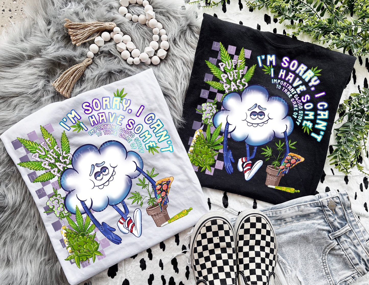 Cloud stuff w/pocket + spine