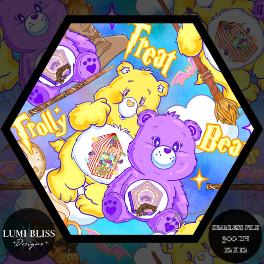 Trolly Treat Bears Seamless
