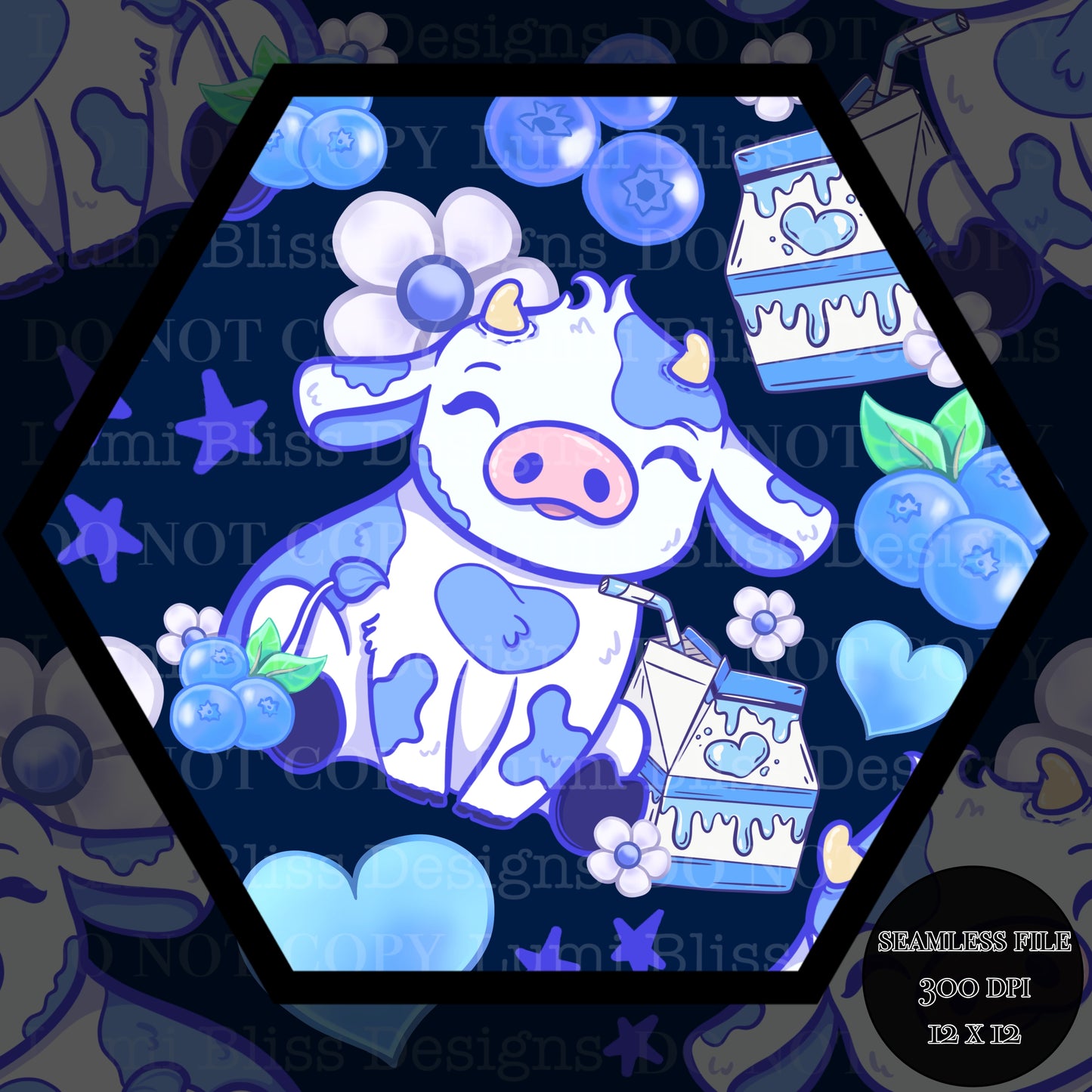 Blueberry Milk Seamless