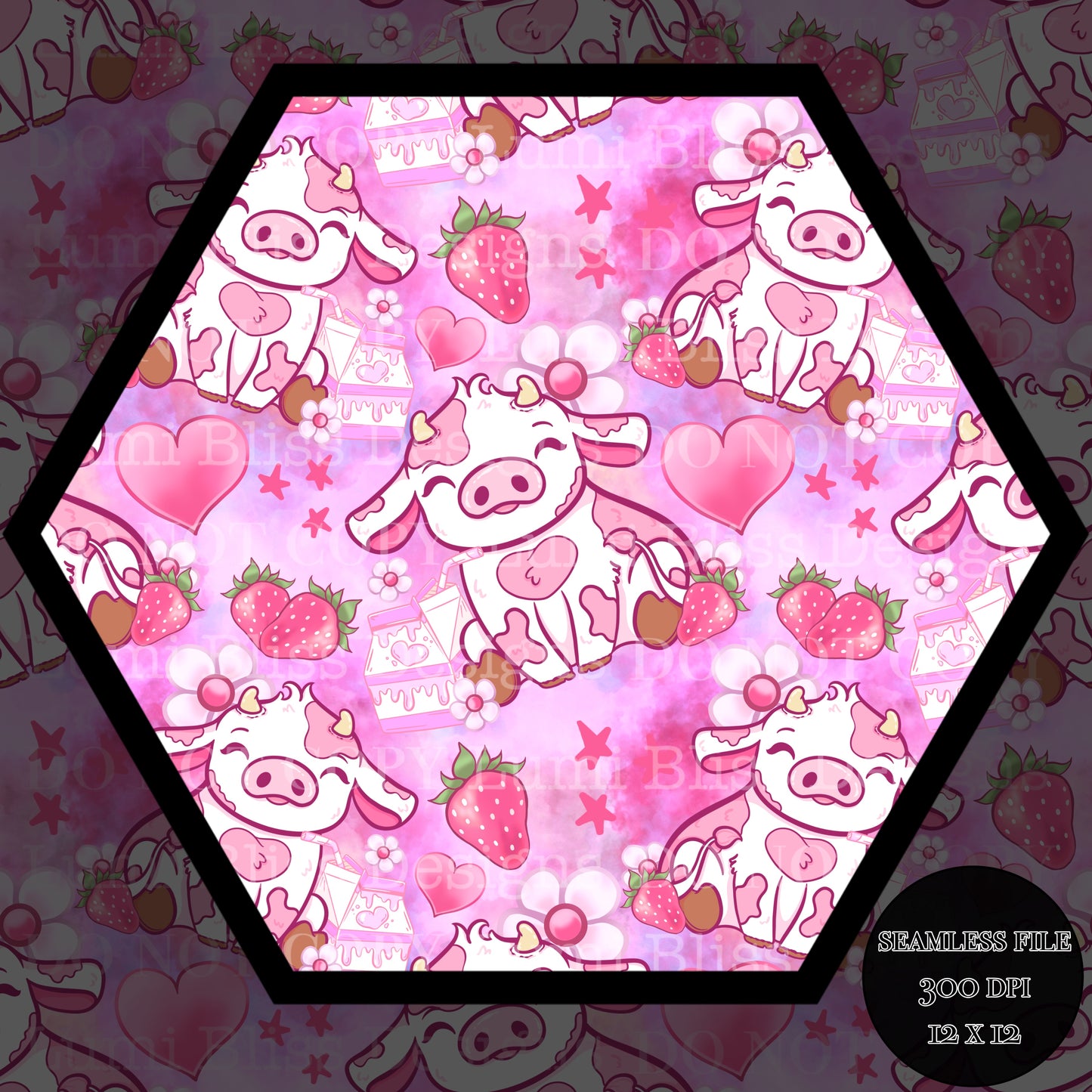 Strawberry Milk Seamless