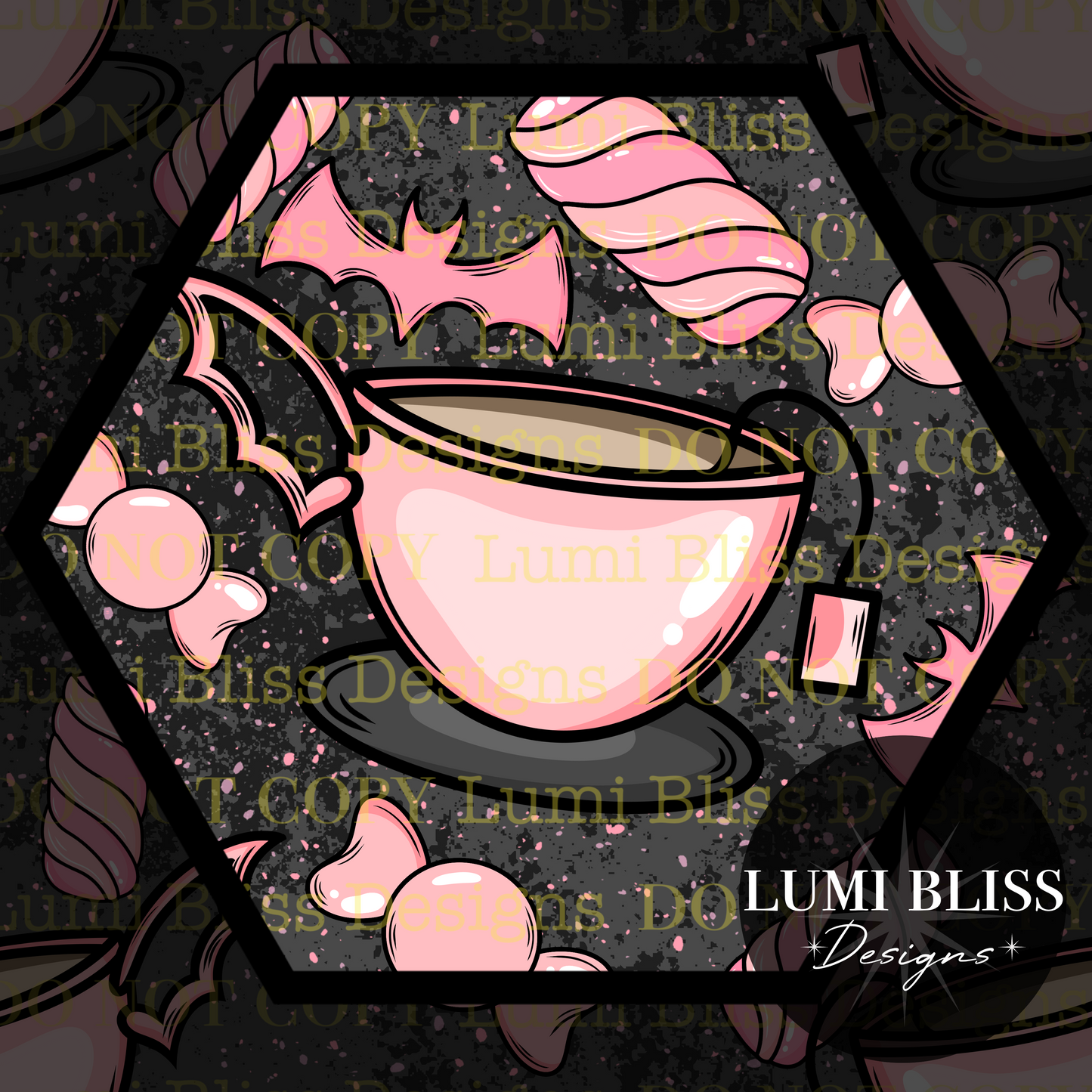 Bat-Tea-Licious seamless