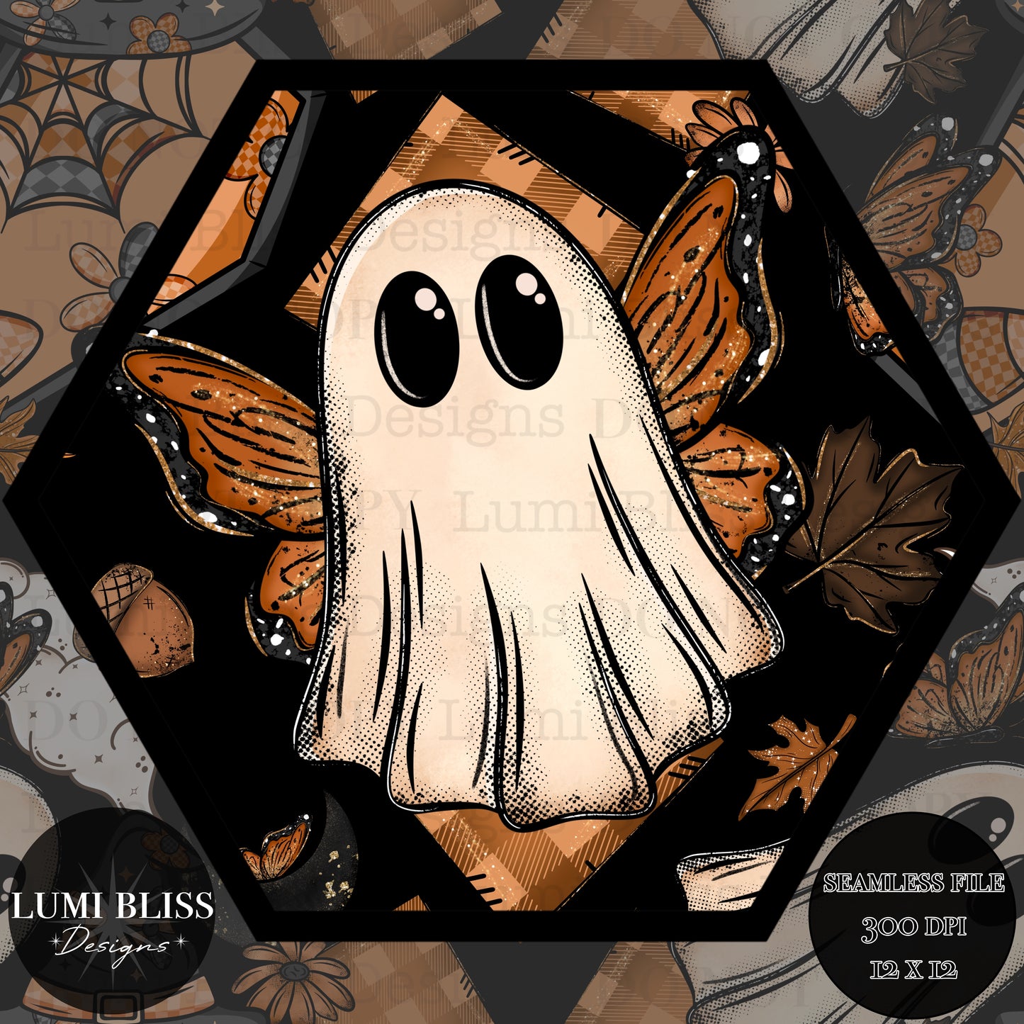 Ghost of the butterflies Seamless