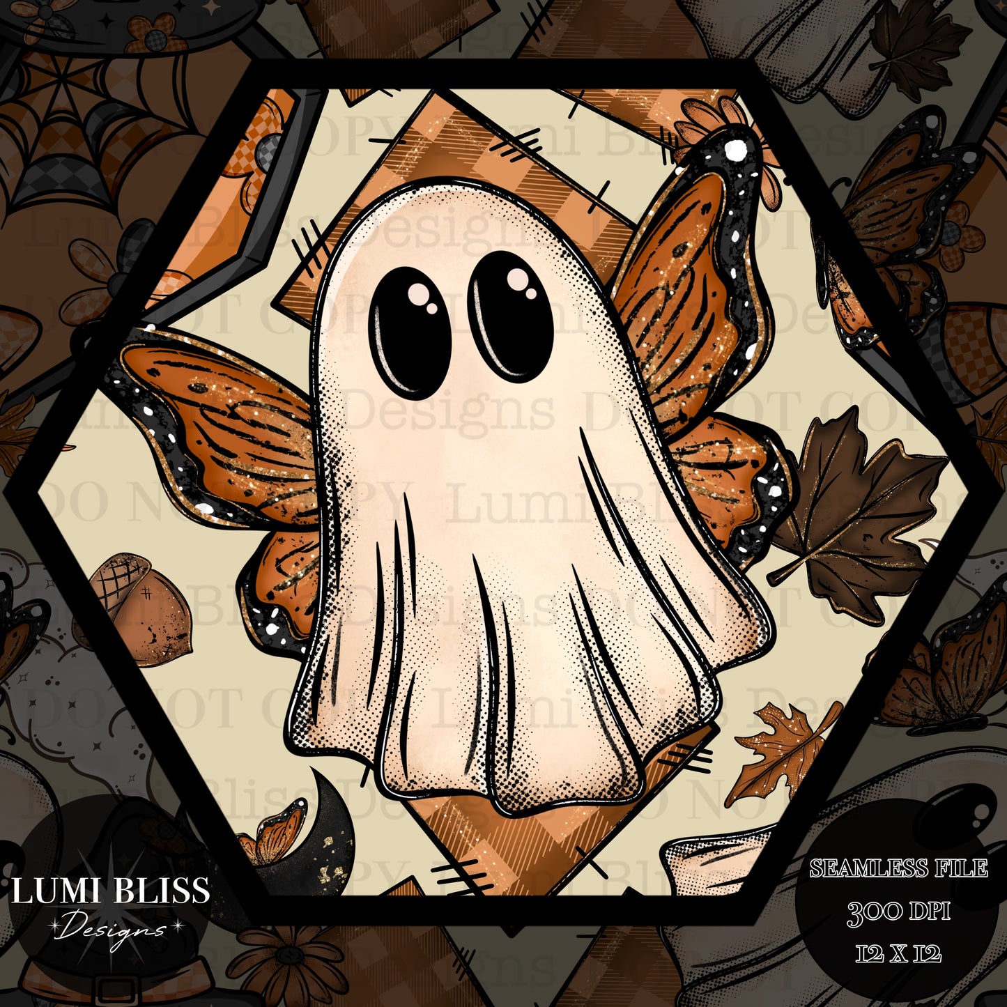 Ghost of the butterflies Seamless