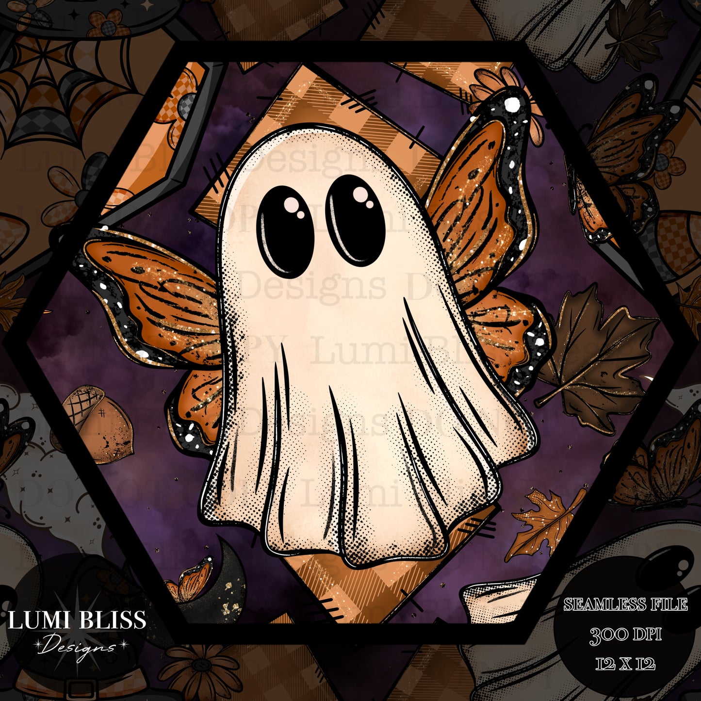 Ghost of the butterflies Seamless