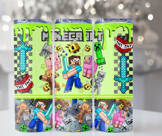 MC collage Steve 20oz