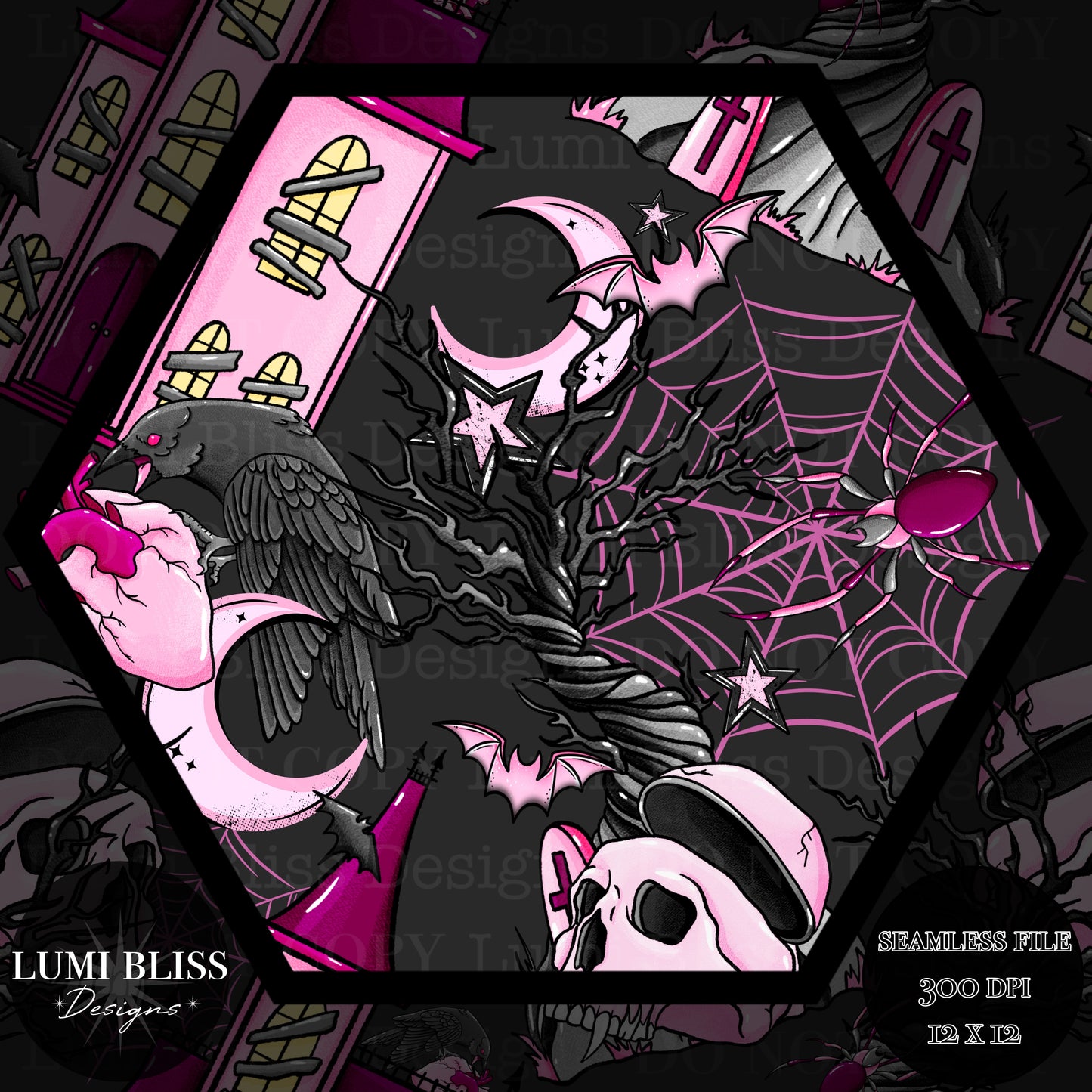 Haunted House Seamless