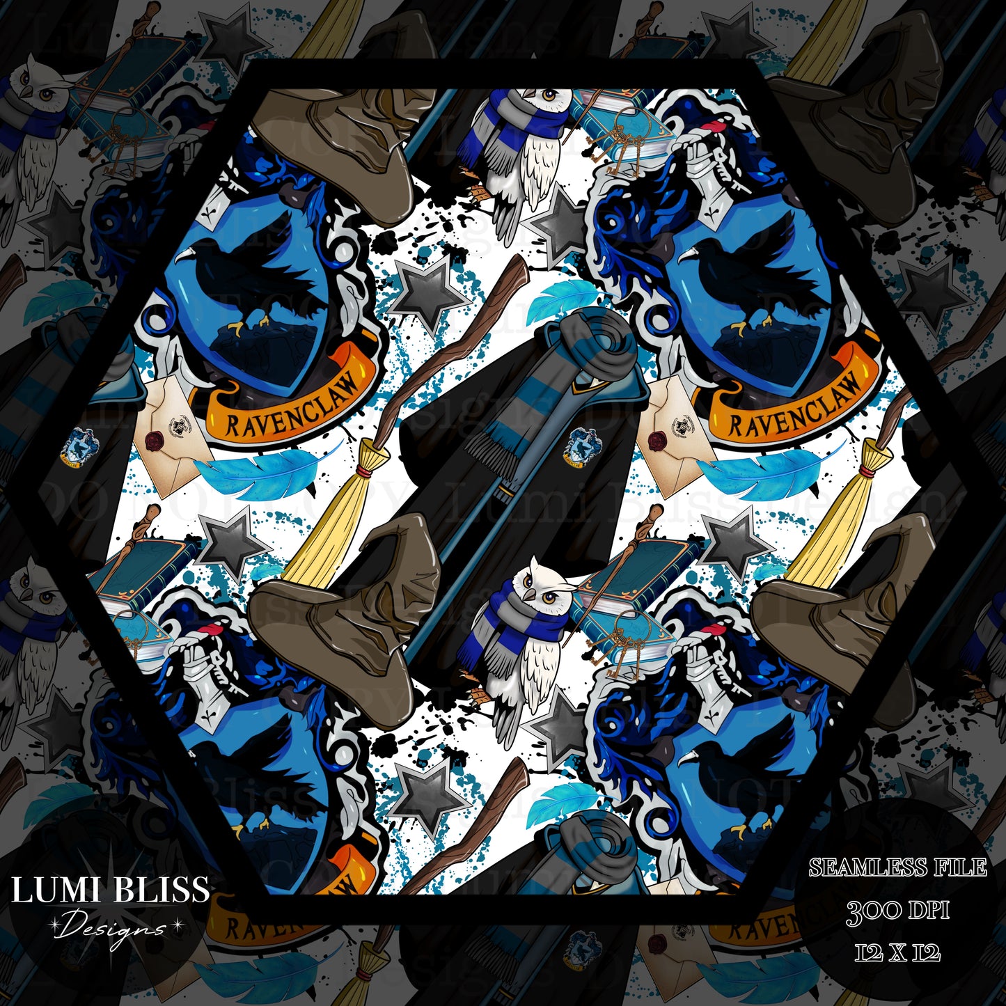 HP - Blue Seamless