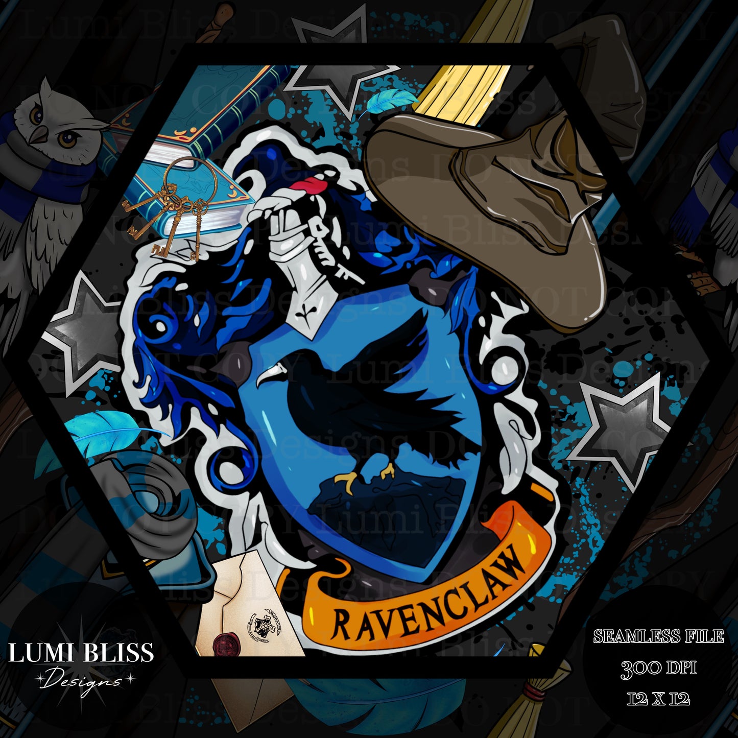 HP - Blue Seamless