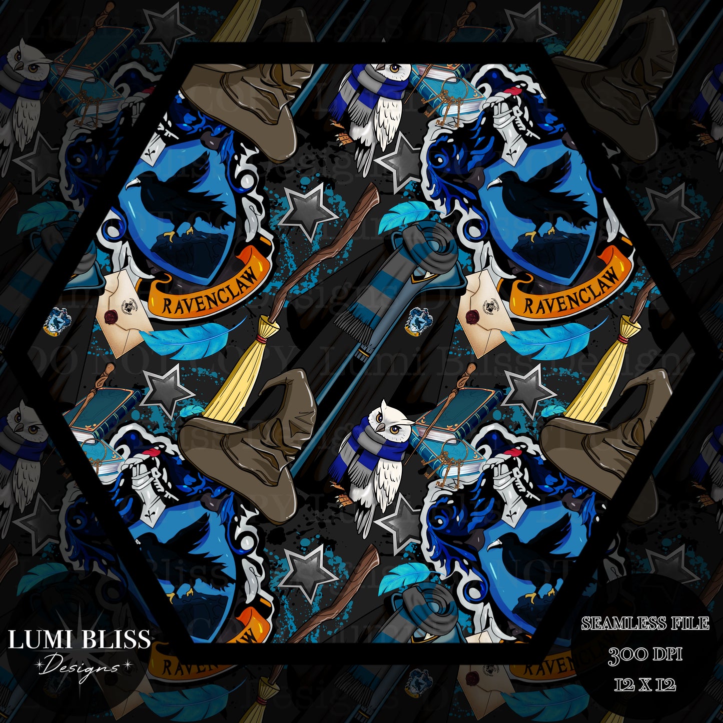 HP - Blue Seamless