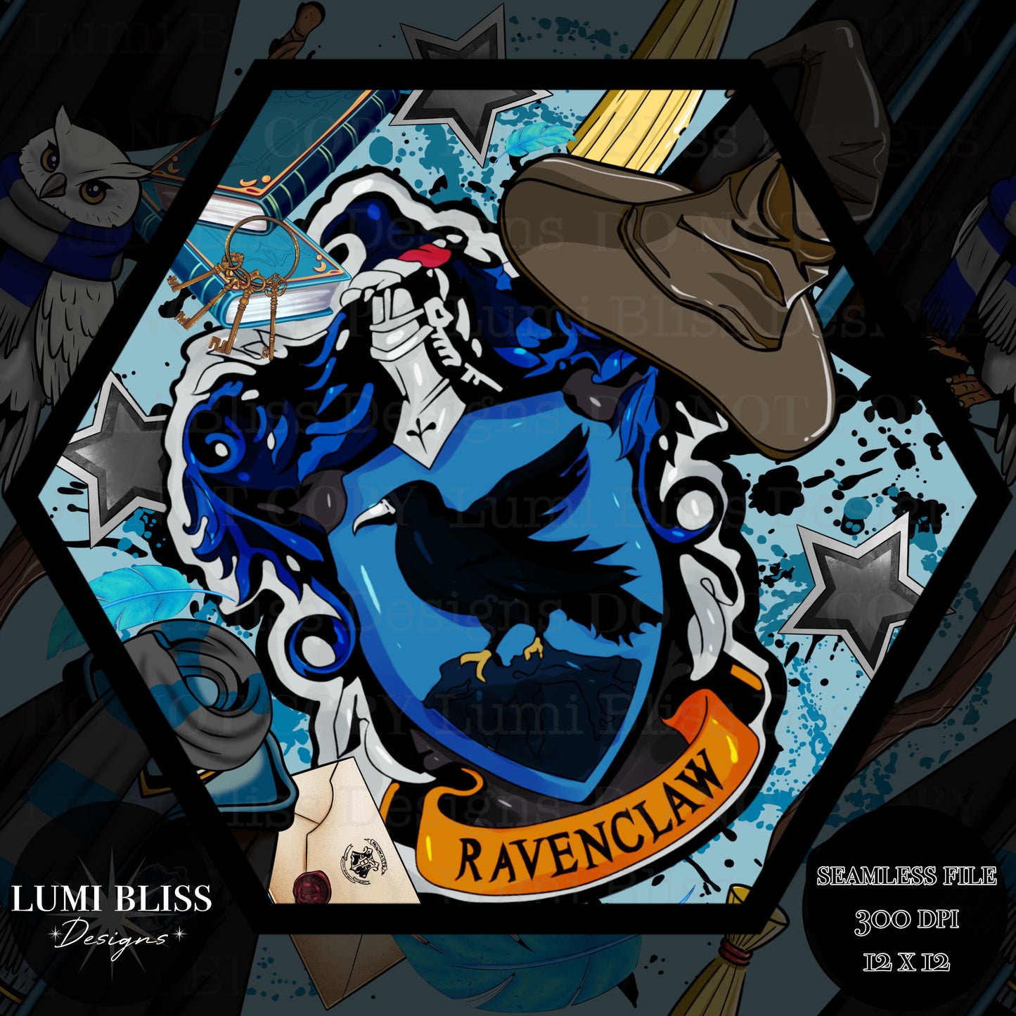 HP - Blue Seamless
