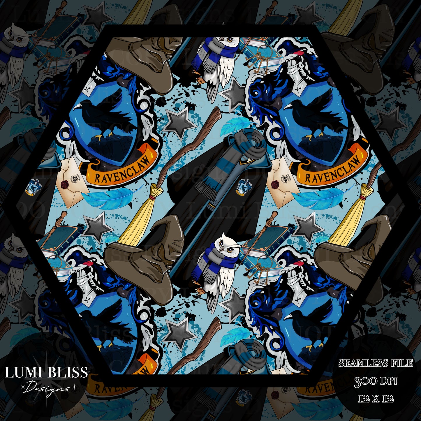 HP - Blue Seamless