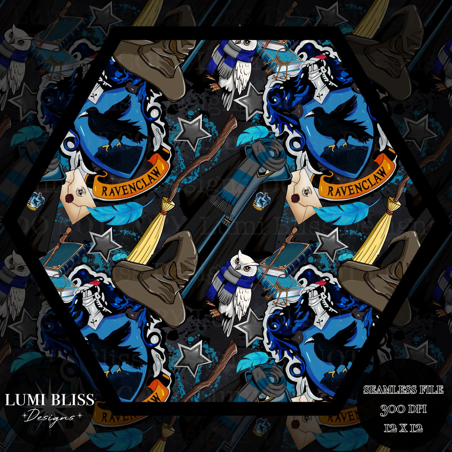 HP - Blue Seamless