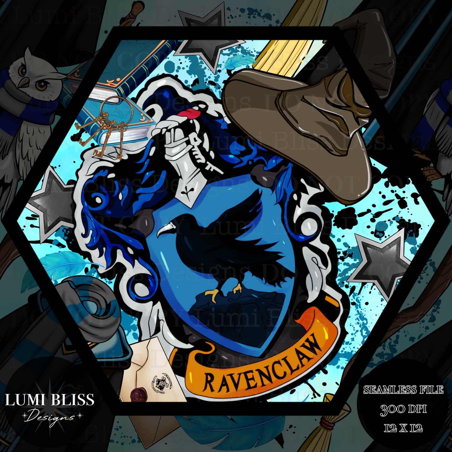 HP - Blue Seamless