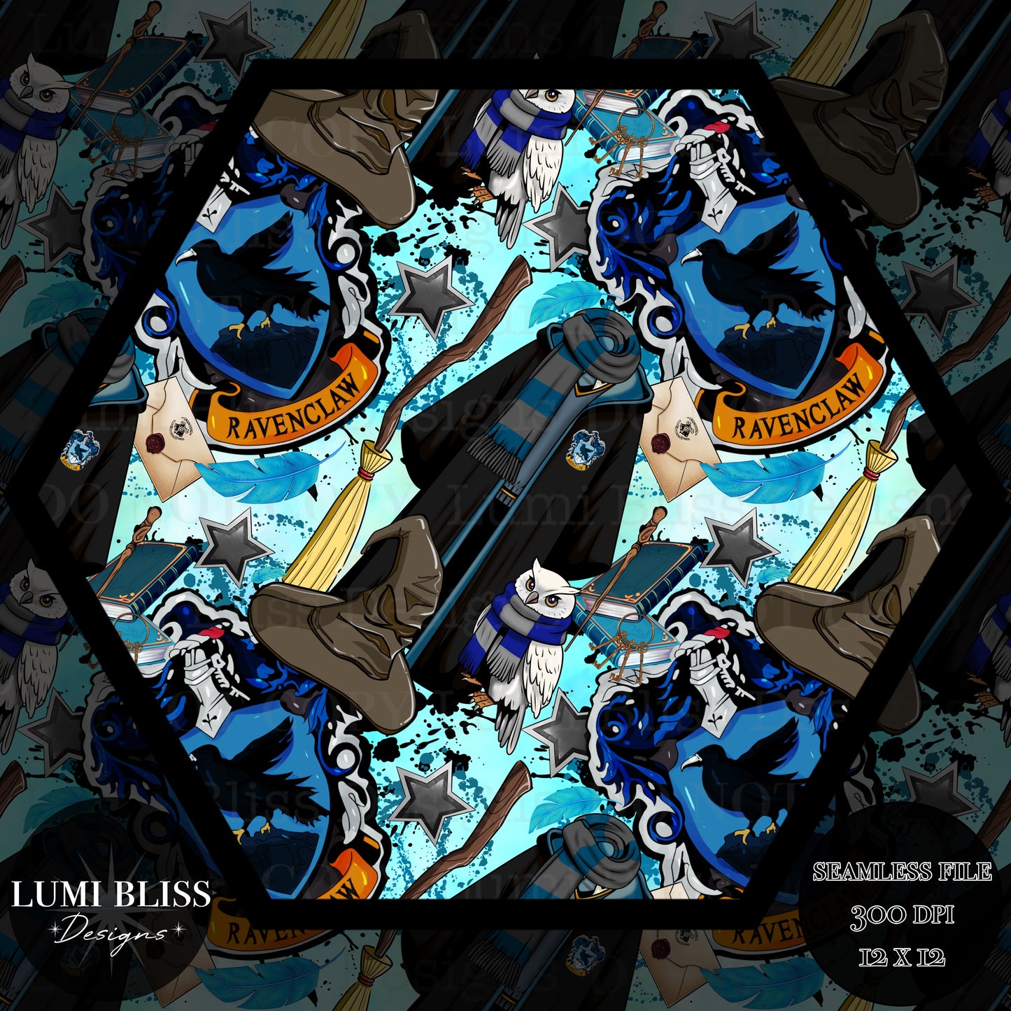 HP - Blue Seamless