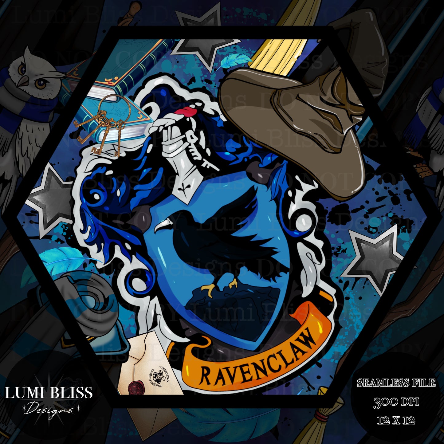 HP - Blue Seamless