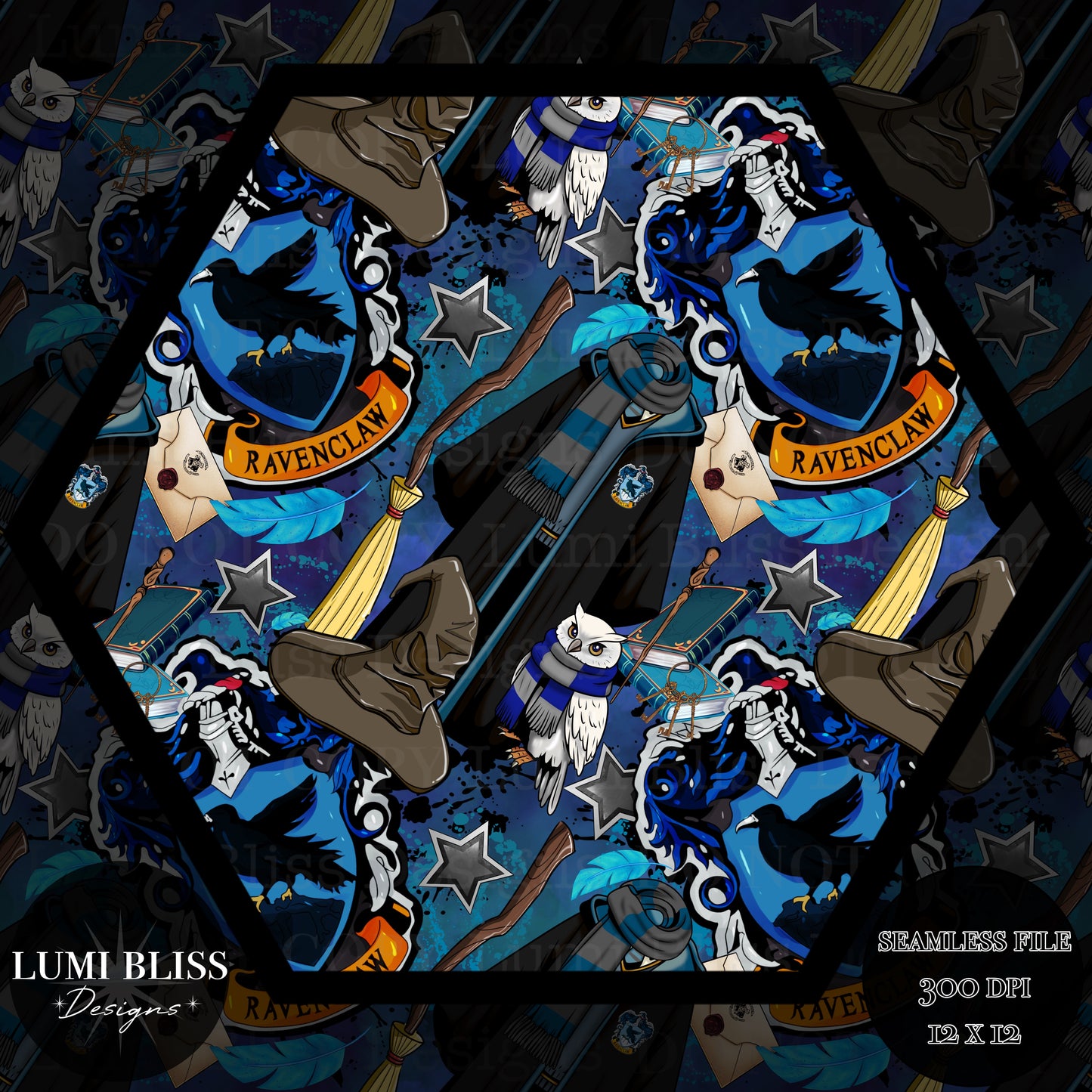 HP - Blue Seamless