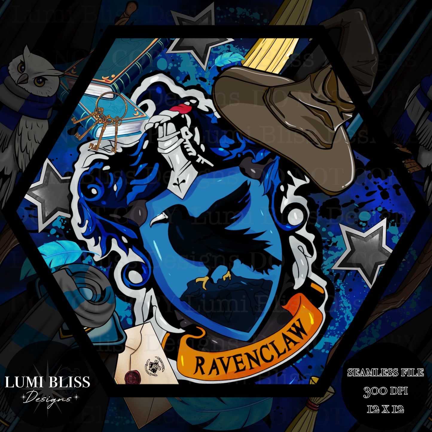 HP - Blue Seamless