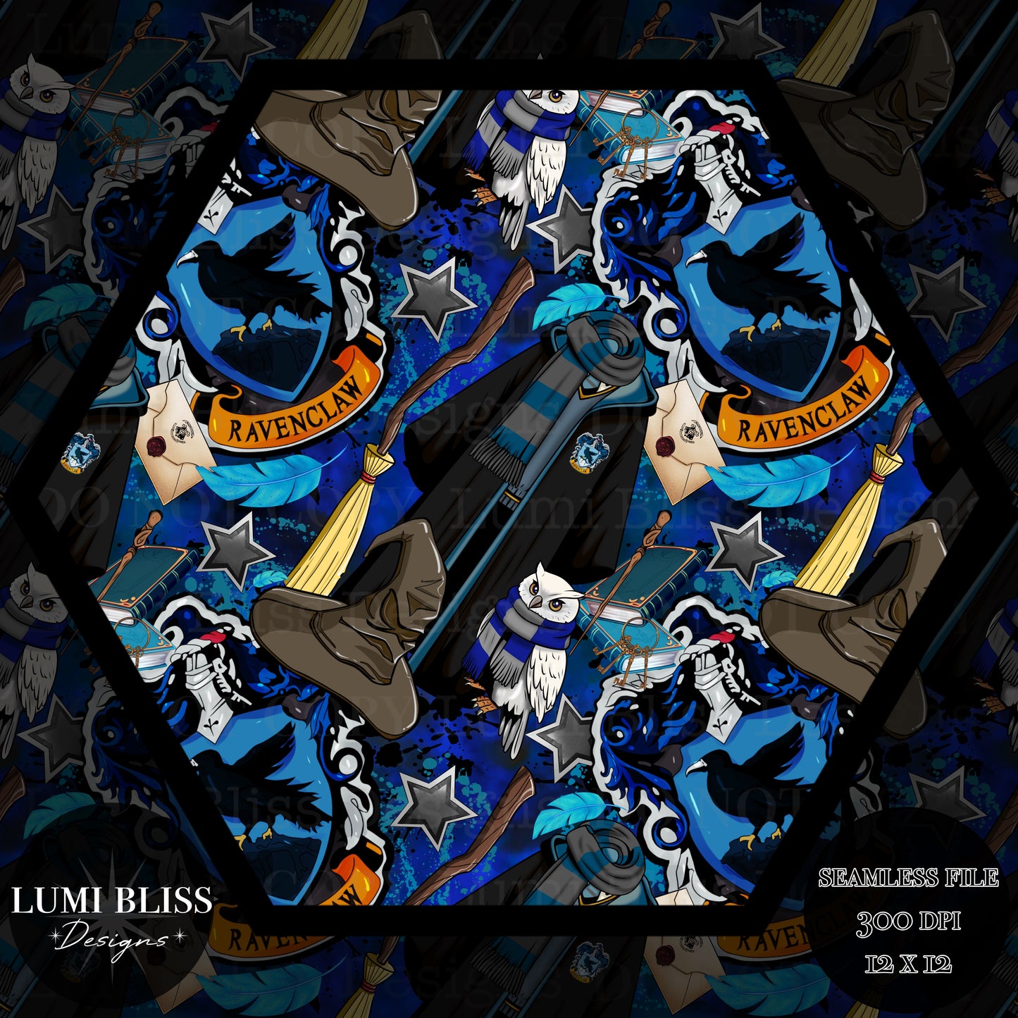 HP - Blue Seamless