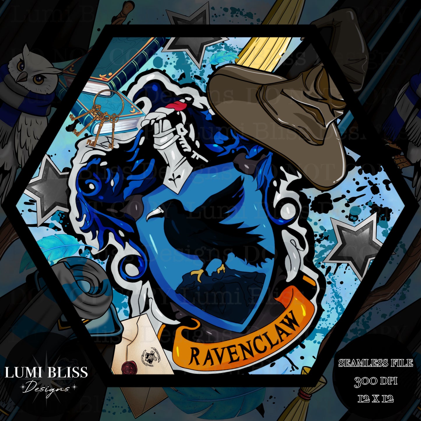 HP - Blue Seamless