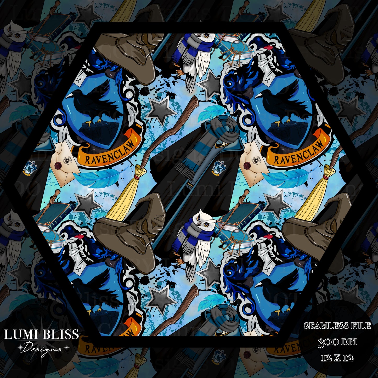 HP - Blue Seamless