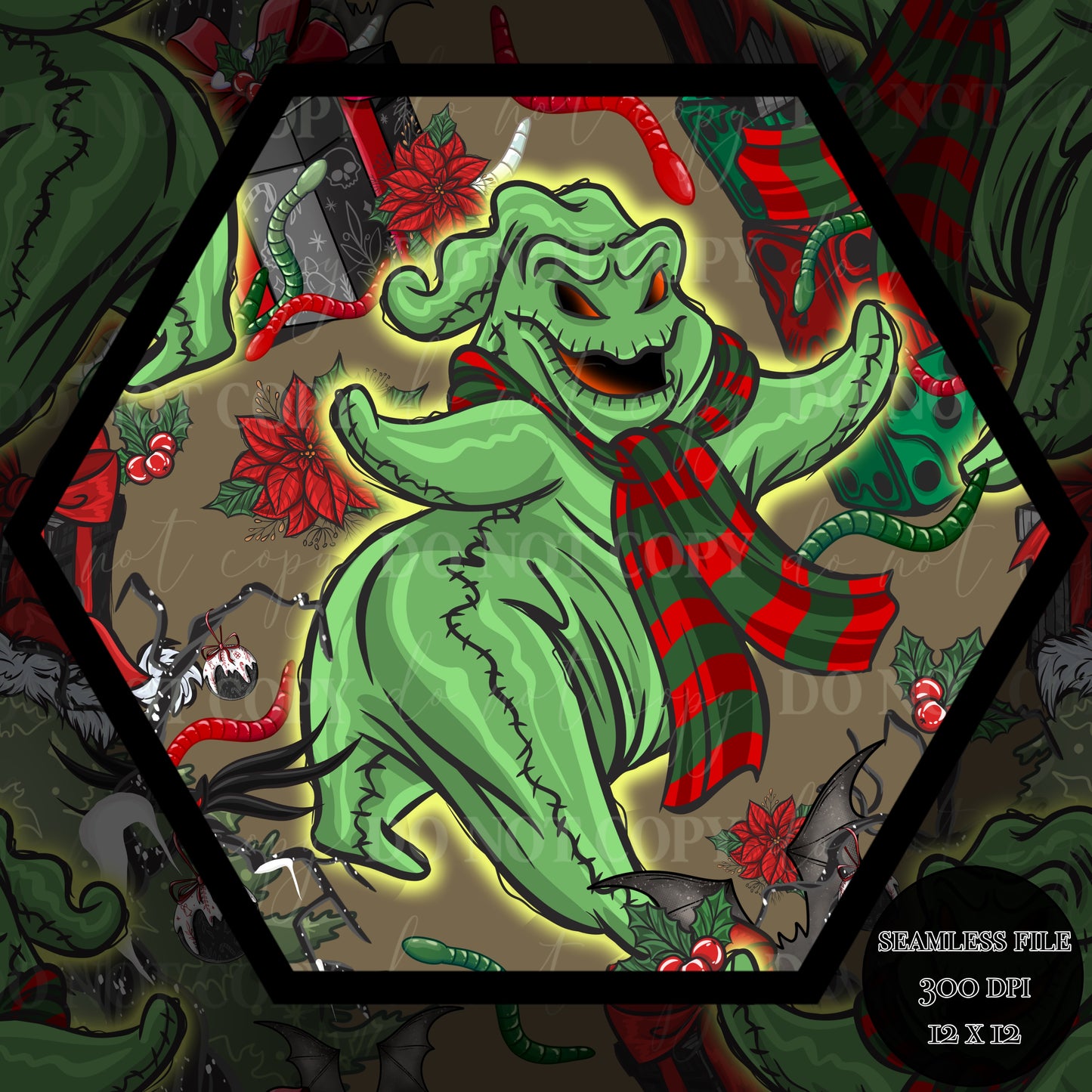 Christmas Oogie GLOW Seamless