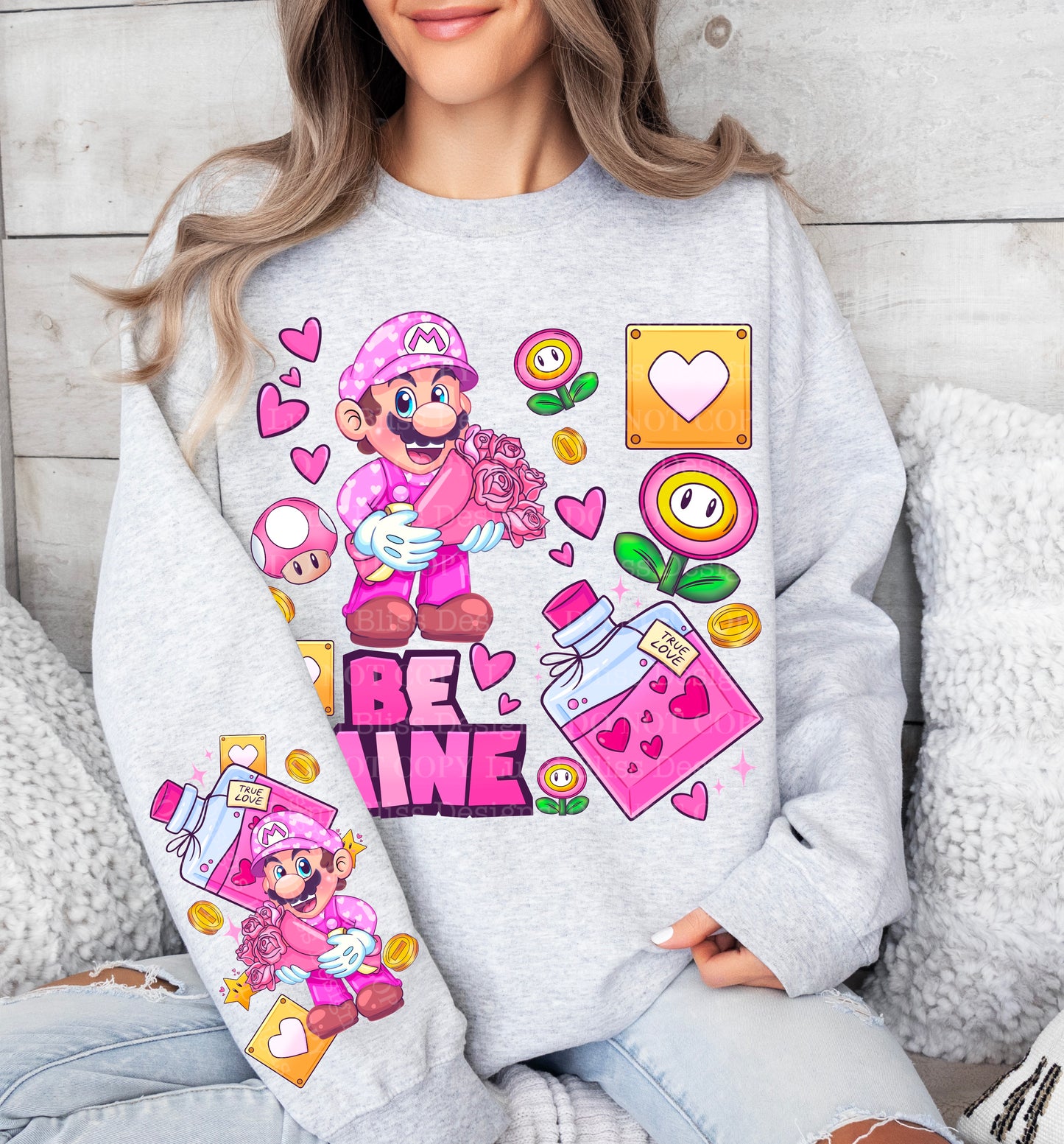 Cupid Mario Vday w/sleeves