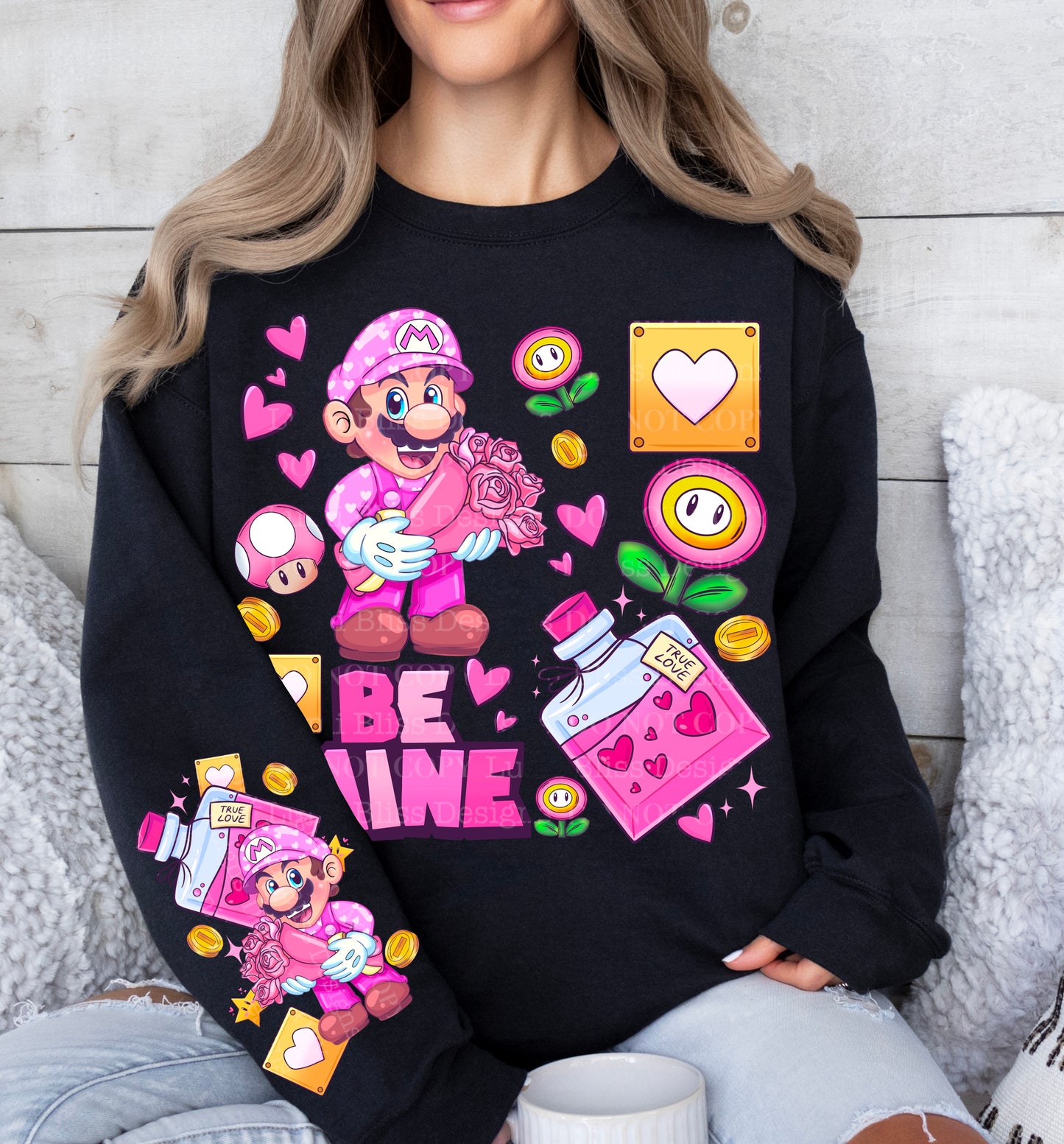 Cupid Mario Vday w/sleeves